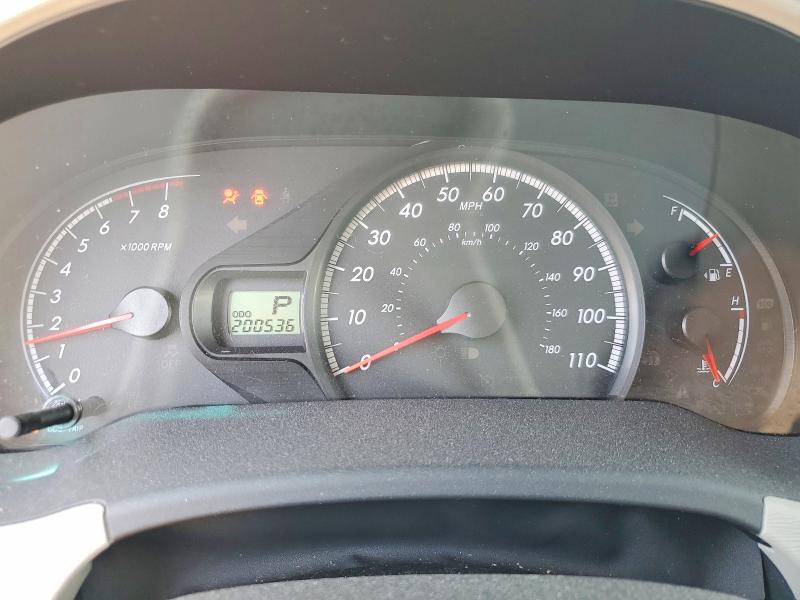 2012 Toyota Sienna VIN 5TDKK3DCXCS270749 COPART salvage auction — REAR END, IL - SALVAGE CERTIFICATE, sold $1,300 on 2026-07-07 (photo 9)