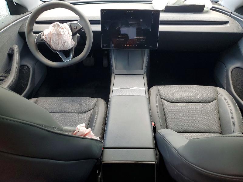 2024 Tesla Model 3 VIN 5YJ3E1EAXRF756164 COPART salvage auction — FRONT END, Fl - Certificate Of Title, sold $9,500 on 2026-07-09 (photo 8)