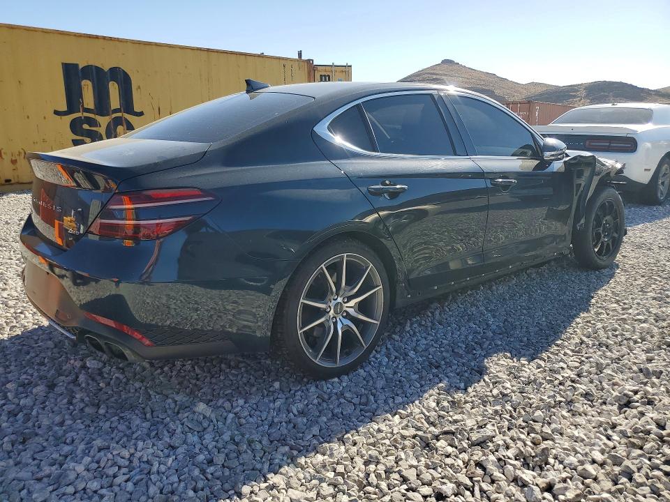 2023 Genesis G70 VIN KMTG34TA2PU123644 COPART salvage auction — FRONT END, NV - SALVAGE TITLE, sold $150 on 2026-07-27 (photo 3)
