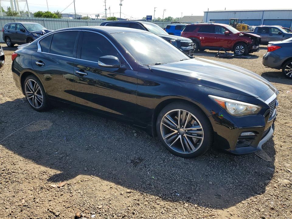 2015 Infiniti Q50 VIN JN1BV7AR7FM414722 COPART salvage auction — SIDE, Il - Salvage Certificate, sold $7,100 on 2026-07-10 (photo 4)