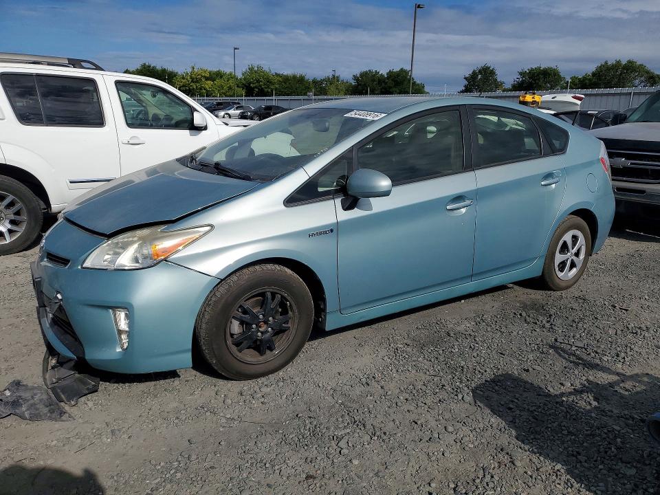2014 Toyota Prius VIN JTDKN3DUXE1861941 COPART salvage auction — FRONT END, Ca - Salvage Certificate, sold $3,950 on 2026-07-07 (photo 1)