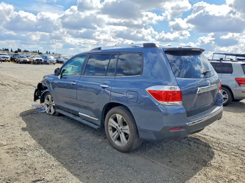 2013 Toyota Highlander VIN 5TDYK3EH7DS140904 COPART salvage auction — FRONT END, Ca - Salvage Certificate, sold $3,350 on 2026-07-09 (photo 2)