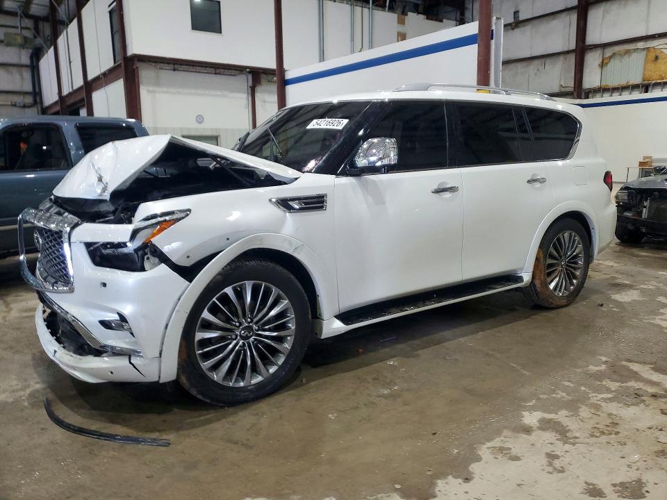2021 Infiniti Qx80 VIN JN8AZ2BE7M9269214 COPART salvage auction — FRONT END, Ky - Cert Of Title-Salvage, sold $12,300 on 2026-07-22 (photo 1)
