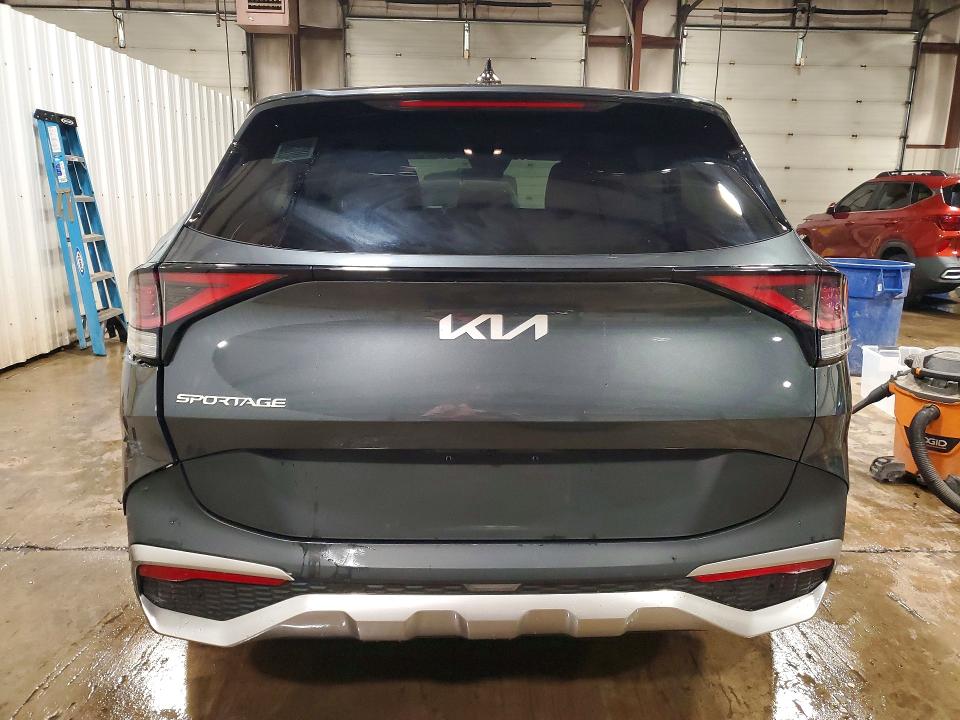2025 Kia Sportage VIN KNDPU3DF5S7328964 COPART salvage auction — REAR END, Pa - Certificate Of Salvage, sold $2,100 on 2026-07-28 (photo 6)