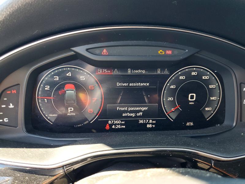 2020 Audi Q7 VIN WA1LXAF7XLD002820 COPART salvage auction — NORMAL WEAR, CA - DIS/DLR/EXP ONLY CLEAN TITLE, sold $13,100 on 2026-07-07 (photo 9)