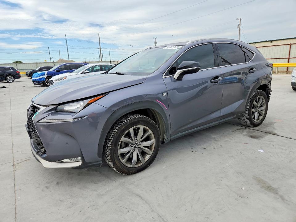 2016 Lexus Nx VIN JTJYARBZ8G2033355 COPART salvage auction — REAR END, Tx - Certificate Of Title, sold $7,700 on 2026-07-07 (photo 1)