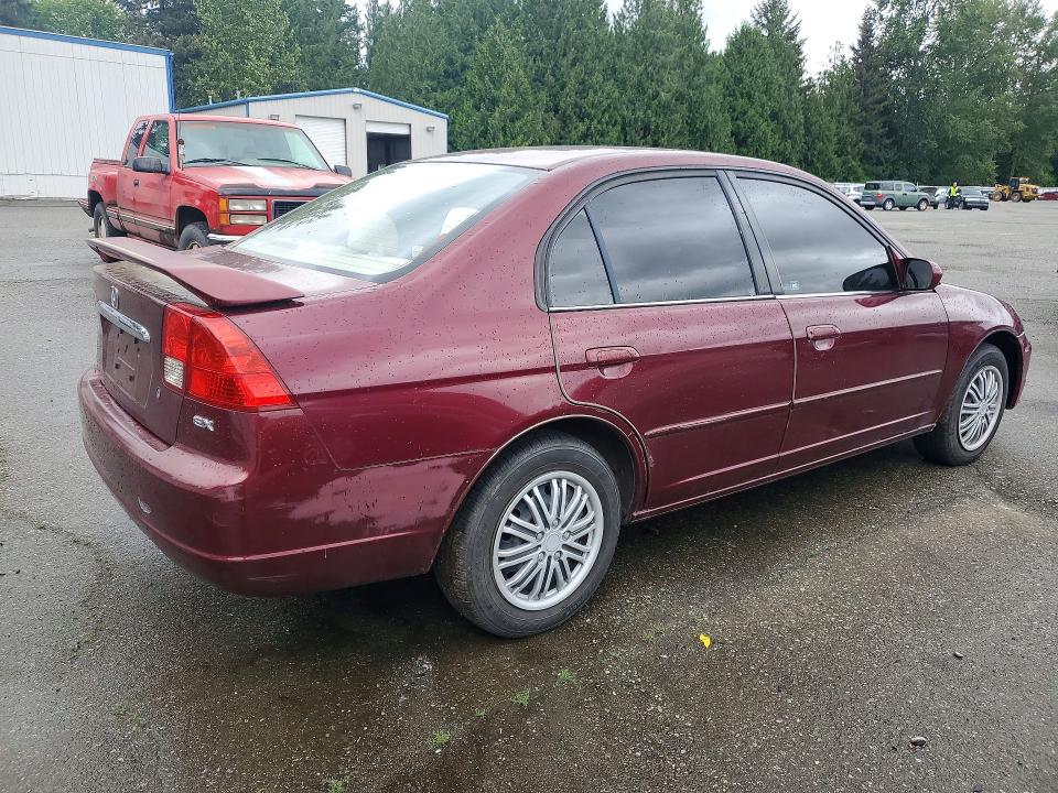 2003 Honda Civic VIN JHMES26763S001208 COPART salvage auction — FRONT END, Wa - Vehicle Cert Of Ownership-Titl, sold $250 on 2026-07-13 (photo 3)