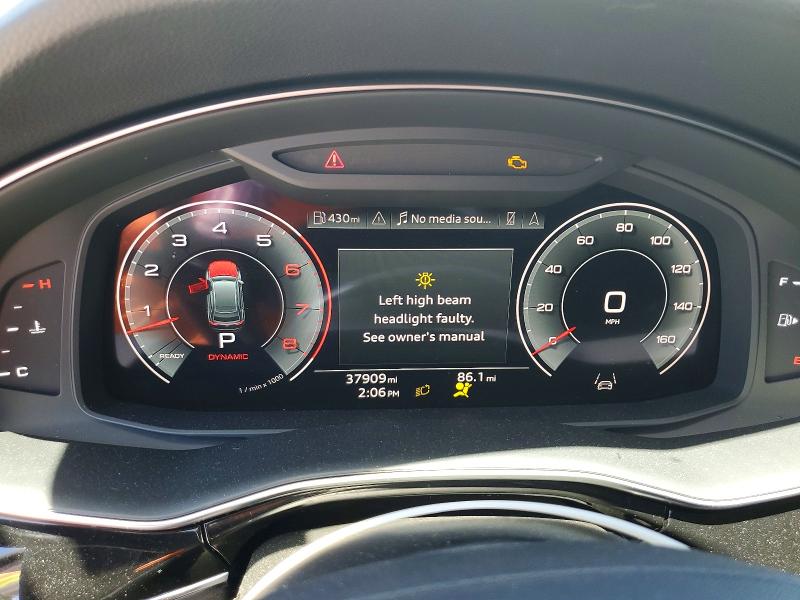2023 Audi Q8 VIN WA1EVBF10PD016733 COPART salvage auction — FRONT END, Id - Salvage Certificate Of Title, sold $28,750 on 2026-07-27 (photo 9)