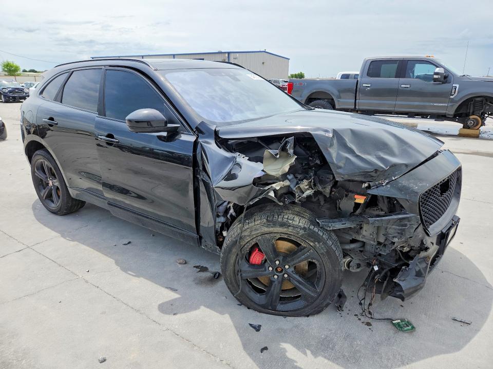 2017 Jaguar F-pace VIN SADCM2BV7HA080526 COPART salvage auction — FRONT END, Tx - Salvage Vehicle Title, sold $3,150 on 2026-07-02 (photo 4)