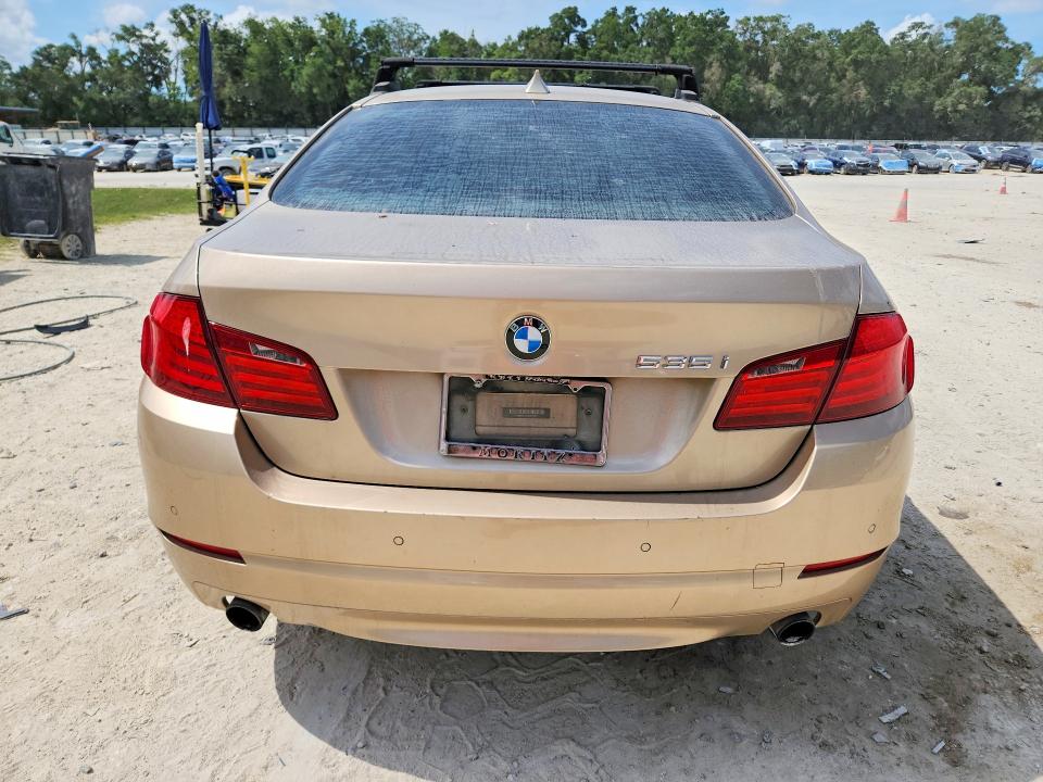 2011 BMW 5er VIN WBAFR7C55BC807225 COPART salvage auction — MECHANICAL, Tx - Certificate Of Title, sold $575 on 2026-07-07 (photo 6)