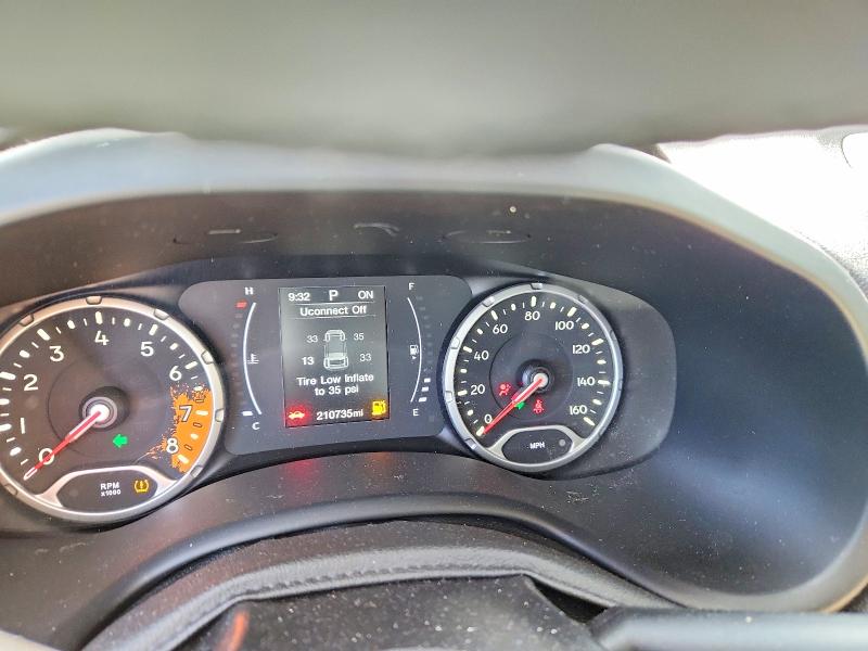 2018 Jeep Renegade VIN ZACCJABB1JPJ58421 COPART salvage auction — FRONT END, Nc - Salvage Certificate Of Title, sold $250 on 2026-07-15 (photo 9)