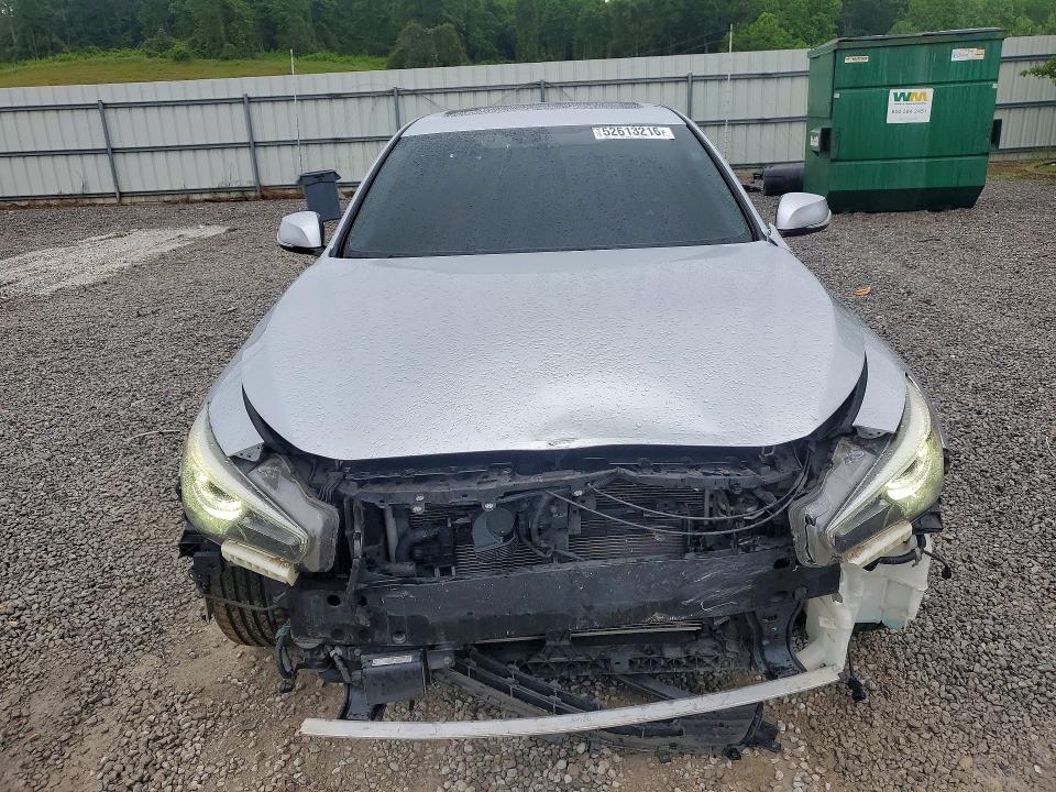 2019 Infiniti Q50 VIN JN1EV7AP2KM514619 COPART salvage auction — FRONT END, Id - Salvage Certificate Of Title, sold $90 on 2026-07-29 (photo 5)