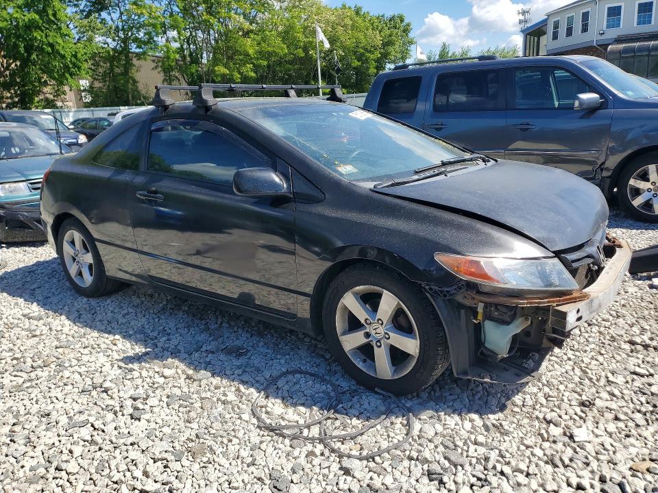 2007 Honda Civic VIN 2HGFG12817H547607 COPART salvage auction — FRONT END, Ma - Cert Of Title-Reconstrctd Coll, sold $400 on 2026-07-06 (photo 4)