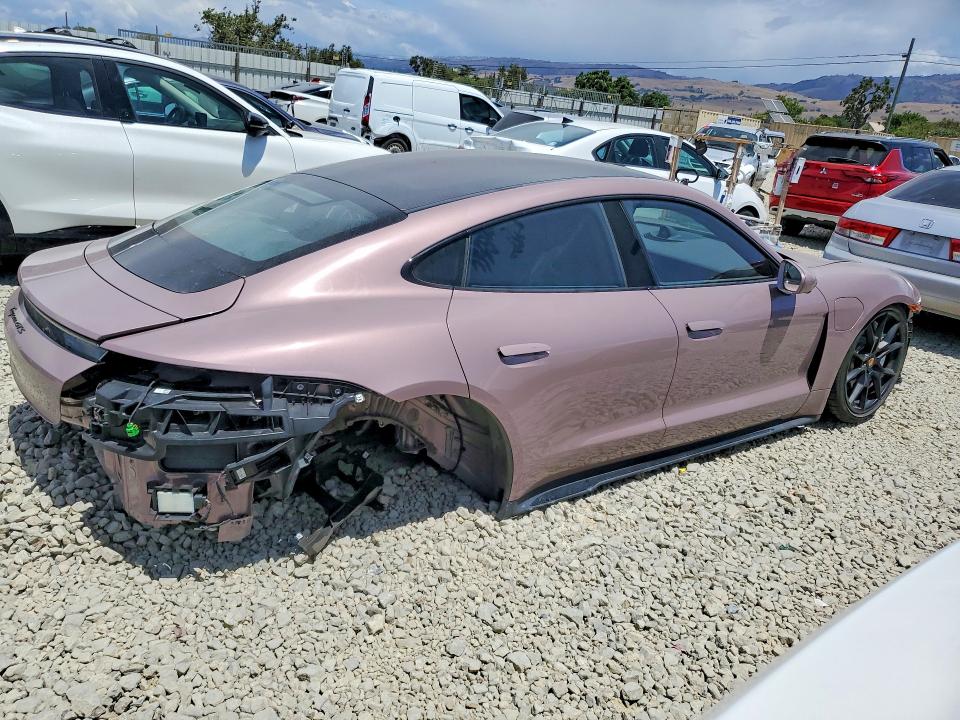 2024 Porsche Taycan VIN WP0AD2Y19RSA47498 COPART salvage auction — REAR END, Ca - Salvage Certificate, sold $31,000 on 2026-08-18 (photo 3)