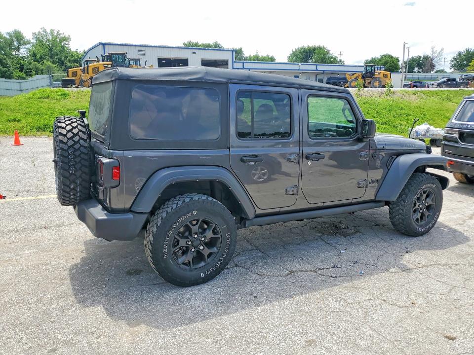 2021 Jeep Wrangler unlimited VIN 1C4HJXDN5MW817014 COPART salvage auction — MINOR DENT/SCRATCHES, MO - CERTIFICATE OF TITLE, sold $19,800 on 2026-07-16 (photo 3)