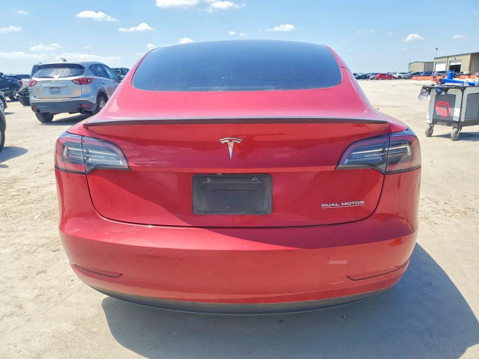 2022 Tesla Model 3 VIN 5YJ3E1EC0NF322881 COPART salvage auction — HAIL, TX - CERTIFICATE OF TITLE, sold $6,200 on 2026-07-30 (photo 6)