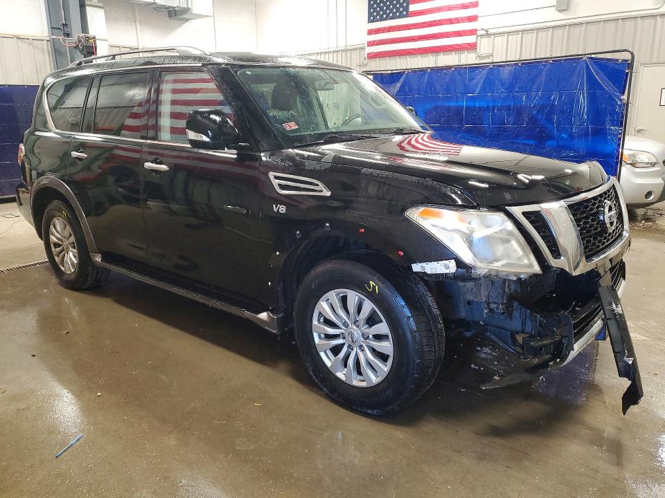 2017 Nissan Armada VIN JN8AY2NC9H9503095 COPART salvage auction — FRONT END, Wy - Certificate Of Title, sold $1,650 on 2026-07-15 (photo 4)