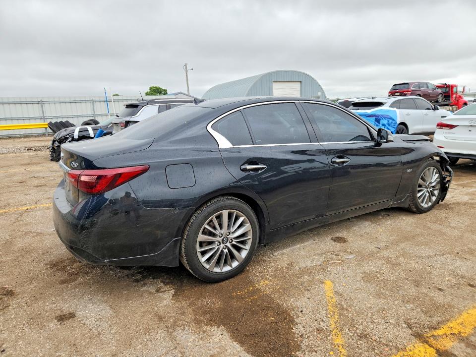 2018 Infiniti Q50 VIN JN1EV7ARXJM445503 COPART salvage auction — FRONT END, Id - Salvage Certificate Of Title, sold $4,150 on 2026-07-22 (photo 3)