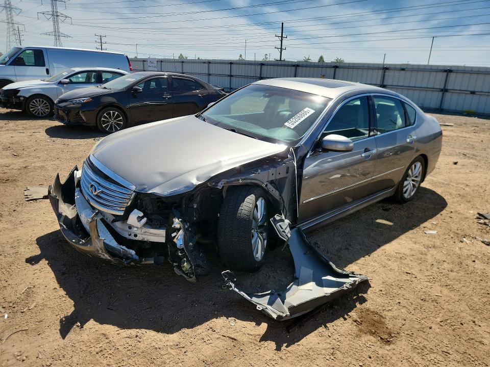 2010 Infiniti M VIN JN1CY0AR6AM960200 COPART salvage auction — FRONT END, Il - Salvage Certificate, sold $250 on 2026-07-16 (photo 1)