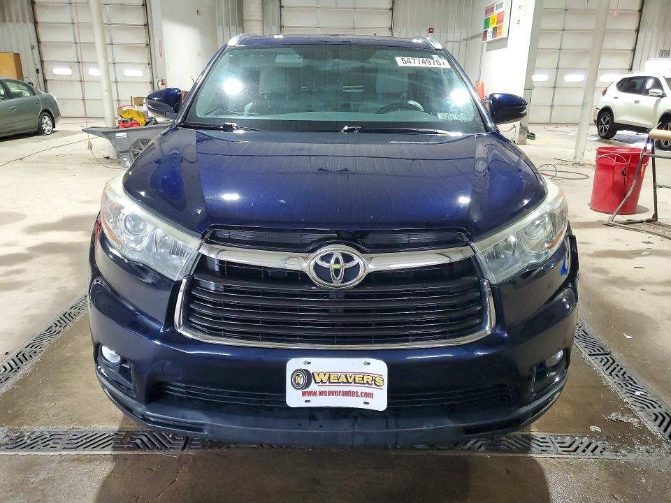 2015 Toyota Highlander VIN 5TDJKRFHXFS217013 COPART salvage auction — SIDE, Pa - Certificate Of Salvage, sold $5,200 on 2026-07-23 (photo 5)
