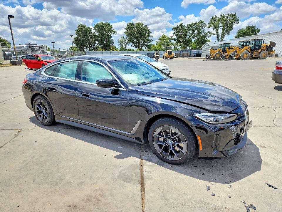 2024 BMW I4 VIN WBY43AW07RFS74584 COPART salvage auction — FRONT END, Ca - Salvage Certificate, sold $12,200 on 2026-07-06 (photo 4)
