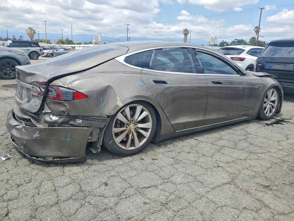 2016 Tesla Model s VIN 5YJSA1E20GF123881 COPART salvage auction — FRONT END, Ca - Salvage Certificate (P), sold $1,350 on 2026-07-02 (photo 3)