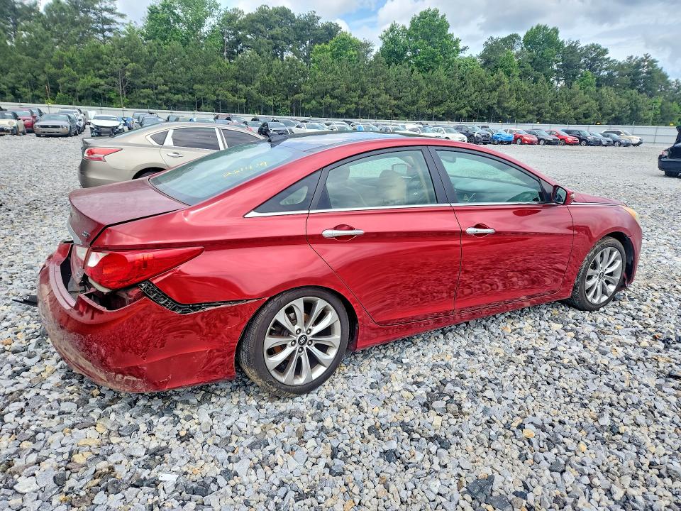 2012 Hyundai Sonata VIN 5NPEC4AB2CH449918 COPART salvage auction — REAR END, Ga - Cert Of Title-Salvage, sold $550 on 2026-07-28 (photo 3)