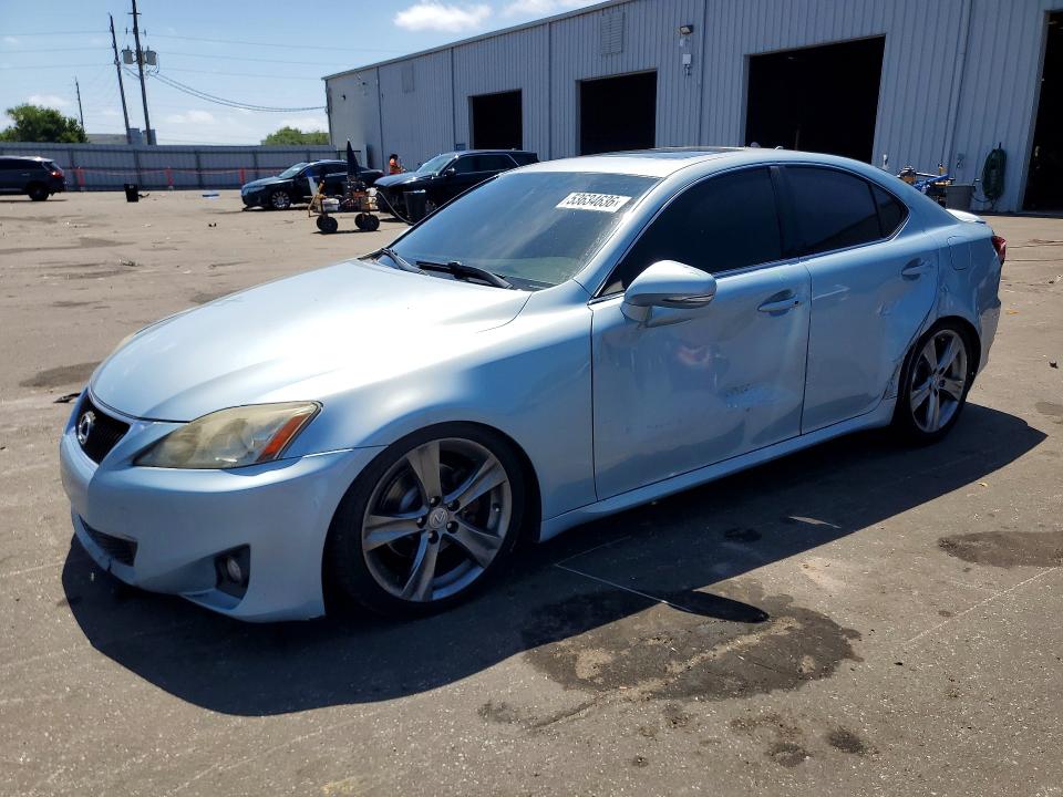 2012 Lexus Is VIN JTHBF5C28C5177760 COPART salvage auction — SIDE, Fl - Cert Of Title Slvg Rebuildable, sold $1,300 on 2026-07-13 (photo 1)