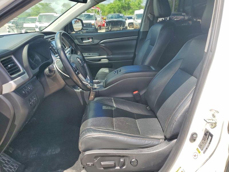 2019 Toyota Highlander VIN 5TDYZRFH2KS329101 COPART salvage auction — FRONT END, Hi - Certificate Of Salvage, sold $150 on 2026-07-27 (photo 7)