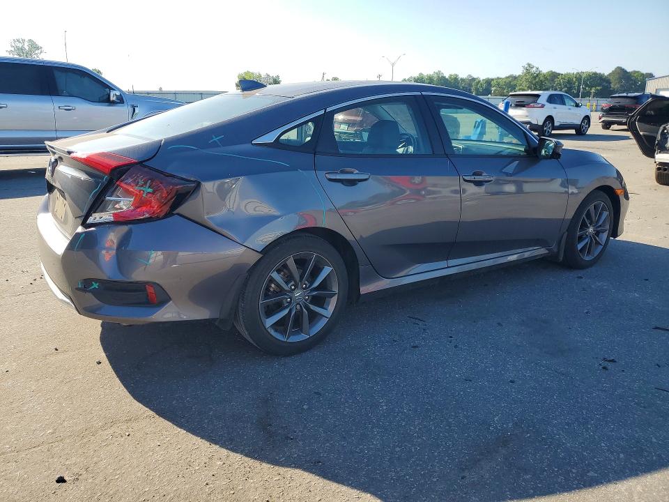 2021 Honda Civic VIN 2HGFC1F76MH702399 COPART salvage auction — REAR END, Nc - Salvage Certificate Of Title, sold $8,500 on 2026-07-02 (photo 3)