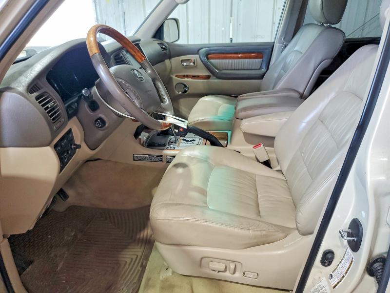 2004 Lexus Lx 470 VIN JTJHT00W643546804 COPART salvage auction — FRONT END, Wv - Certificate Of Title (P), sold $7,000 on 2026-07-27 (photo 7)