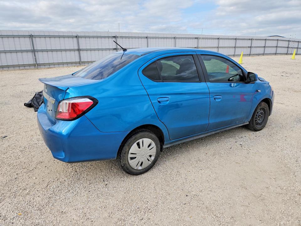 2024 Mitsubishi Mirage VIN ML32FUFJ3RHF16971 COPART salvage auction — SIDE, Tx - Salvage Vehicle Title, sold $3,200 on 2026-07-30 (photo 3)