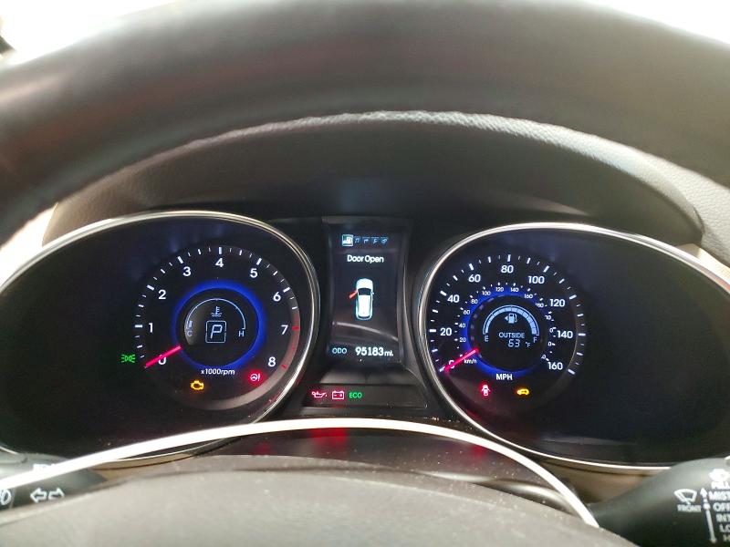 2014 Hyundai Santa fe VIN 5XYZUDLB5EG190332 COPART salvage auction — FRONT END, WY - CERTIFICATE OF TITLE, sold $2,100 on 2026-07-24 (photo 9)