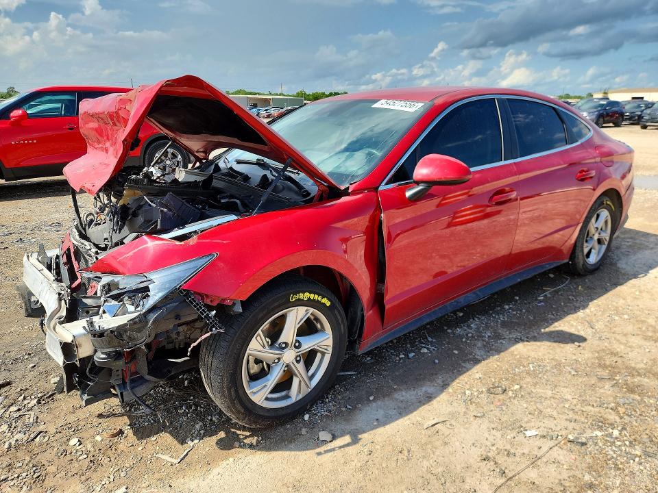 2021 Hyundai Sonata VIN 5NPEG4JA8MH125319 COPART salvage auction — FRONT END, Tx - Salvage Vehicle Title, sold $750 on 2026-07-30 (photo 1)