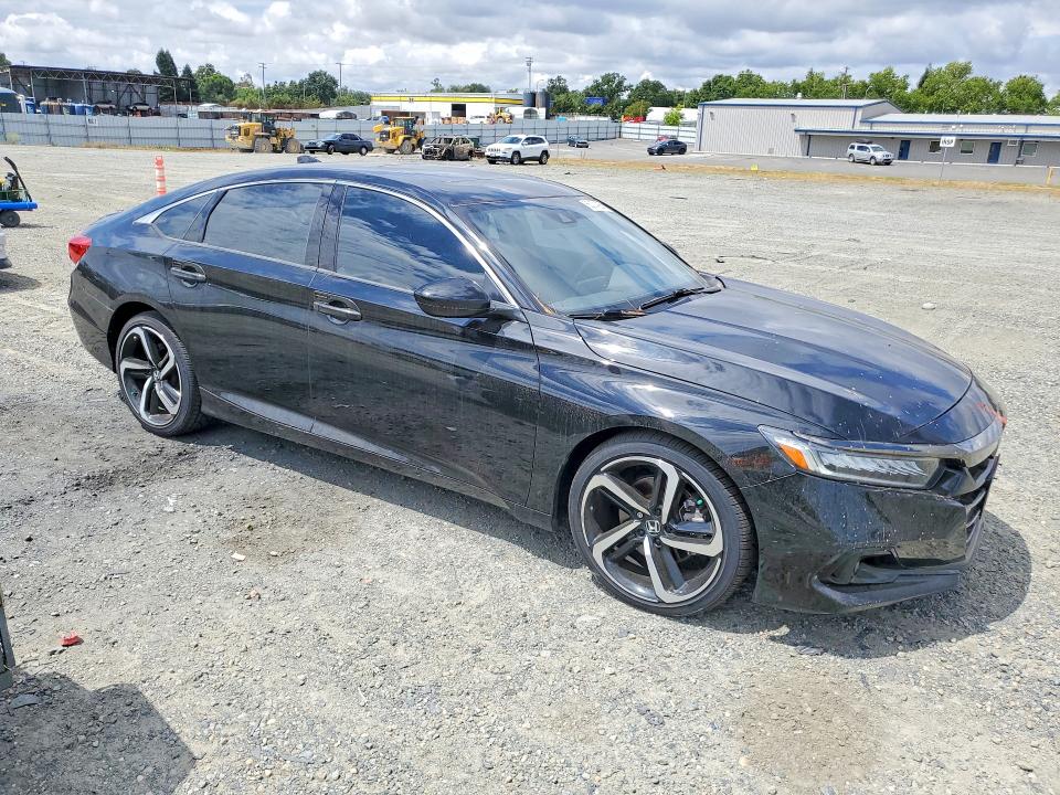 2021 Honda Accord VIN 1HGCV2F37MA007458 COPART salvage auction — VANDALISM, CA - SALVAGE CERTIFICATE, sold $7,400 on 2026-07-28 (photo 4)