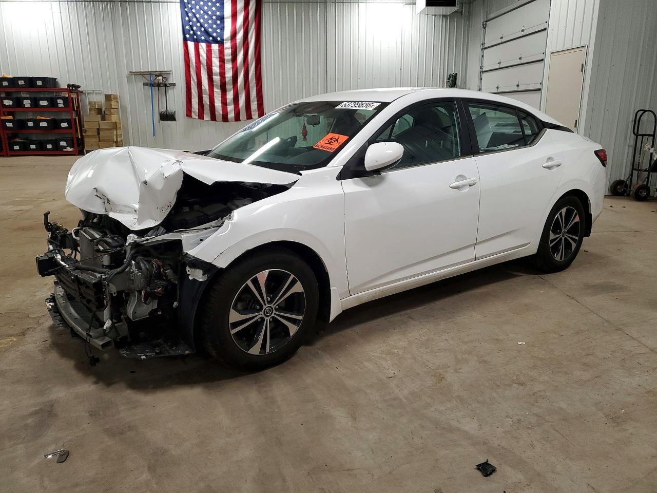 2021 Nissan Sentra VIN 3N1AB8CV4MY309781 COPART salvage auction — Front End, MN - CERT OF TITLE-SALVAGE, sold $1,300 on 2026-07-02 (photo 1)