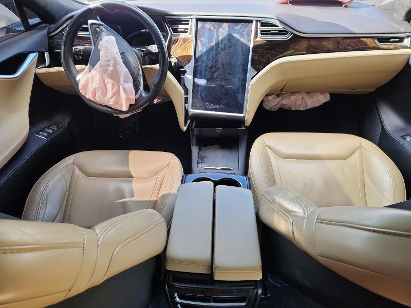 2016 Tesla Model s VIN 5YJSA1E11GF156024 COPART salvage auction — FRONT END, Md - Cert Of Salvage > 75% Damage, sold $2,250 on 2026-07-31 (photo 8)