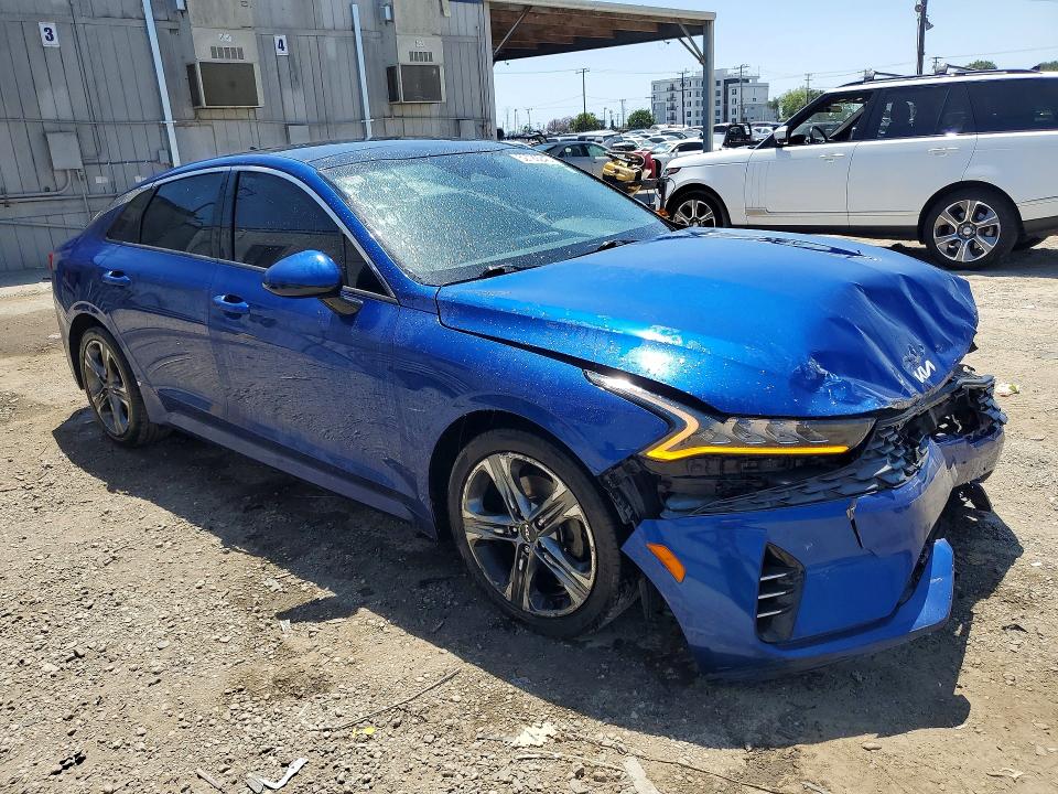2022 Kia K5 VIN 5XXG34J27NG133695 COPART salvage auction — FRONT END, Ca - Salvage Certificate, sold $3,450 on 2026-07-16 (photo 4)