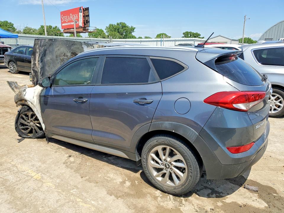 2017 Hyundai Tucson VIN KM8J3CA45HU281307 COPART salvage auction — ENGINE BURN, Tx - Salvage Vehicle Title, sold $400 on 2026-07-13 (photo 2)