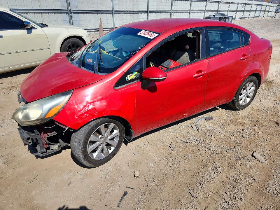 2013 Kia Rio VIN KNADN4A38D6177043 COPART salvage auction — FRONT END, Nv - Salvage Title, sold $425 on 2026-07-16 (photo 1)