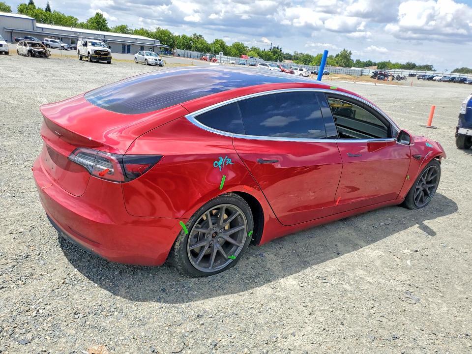 2018 Tesla Model 3 VIN 5YJ3E1EA0JF008849 COPART salvage auction — FRONT END, CA - SALVAGE CERTIFICATE, sold $5,900 on 2026-07-07 (photo 3)