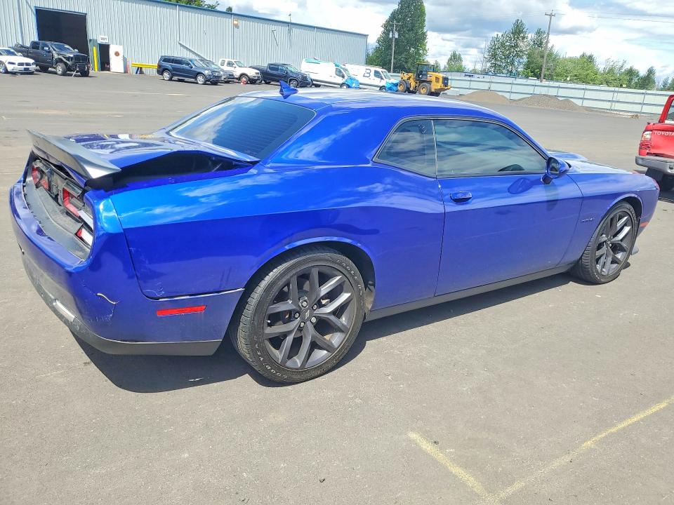 2022 Dodge Challenger VIN 2C3CDZBTXNH214904 COPART salvage auction — REAR END, Or - Salvage Title Certificate, sold $8,100 on 2026-07-27 (photo 3)