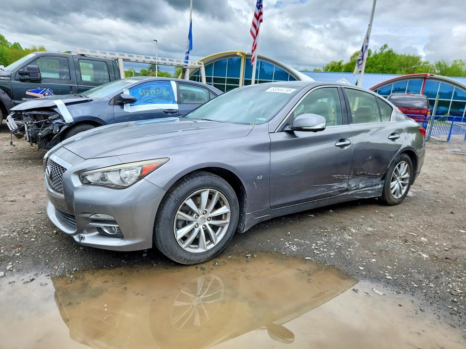 2015 Infiniti Q50 VIN JN1BV7AR0FM392983 — COPART salvage auction photo