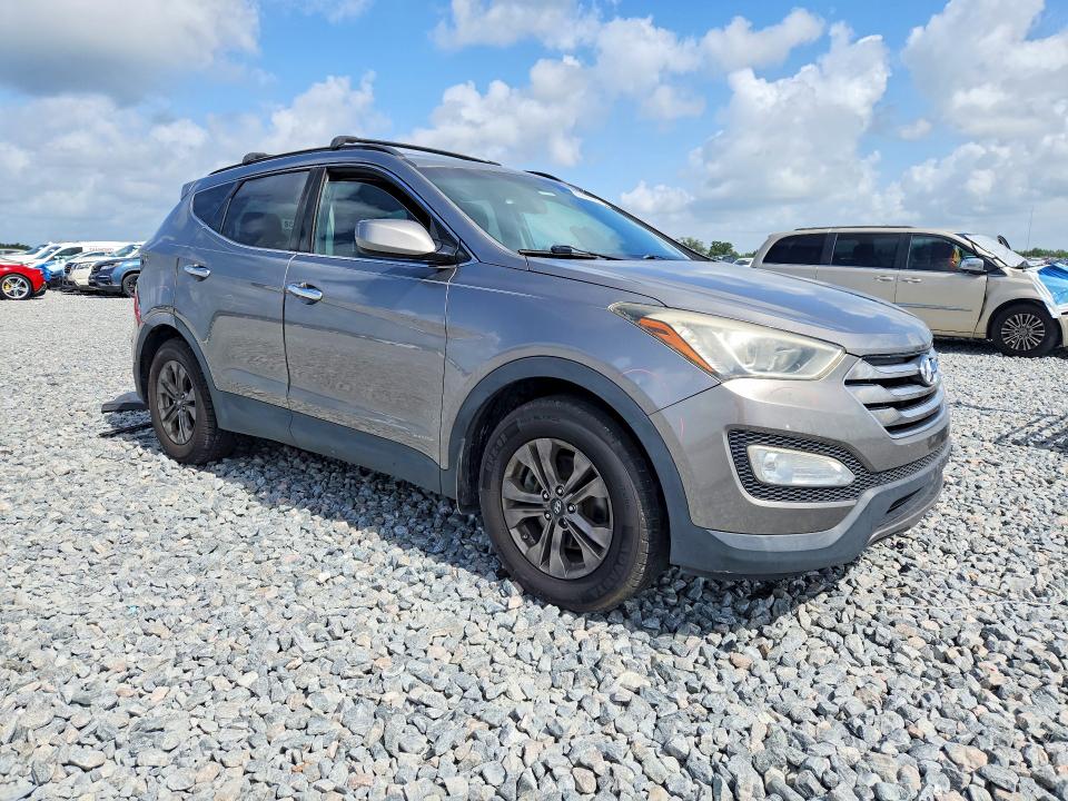 2015 Hyundai Santa fe VIN 5XYZU3LB2FG296944 COPART salvage auction — SIDE, Fl - Cert Of Title Slvg Rebuildable, sold $1,100 on 2026-07-28 (photo 4)