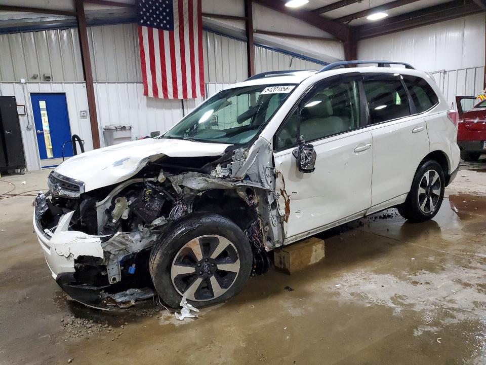 2018 Subaru Forester VIN JF2SJAEC0JH491091 COPART salvage auction — FRONT END, Pa - Cert Of Salv-R=Reconstructed, sold $800 on 2026-07-08 (photo 1)