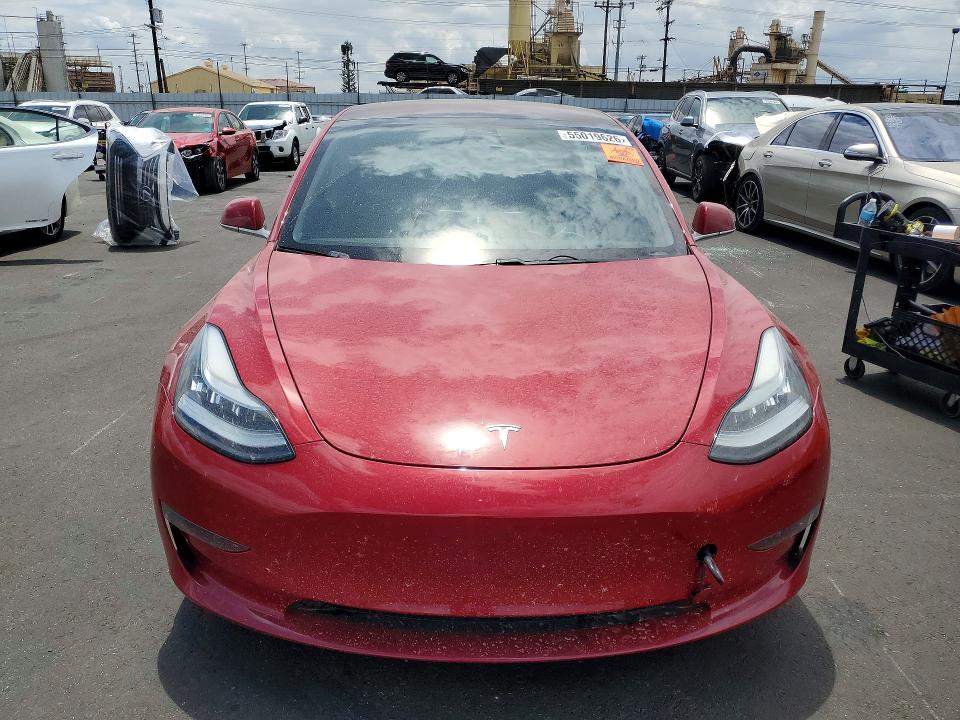 2018 Tesla Model 3 VIN 5YJ3E1EA0JF024470 COPART salvage auction — REAR END, Ca - Salvage Certificate, sold $6,100 on 2026-07-13 (photo 5)