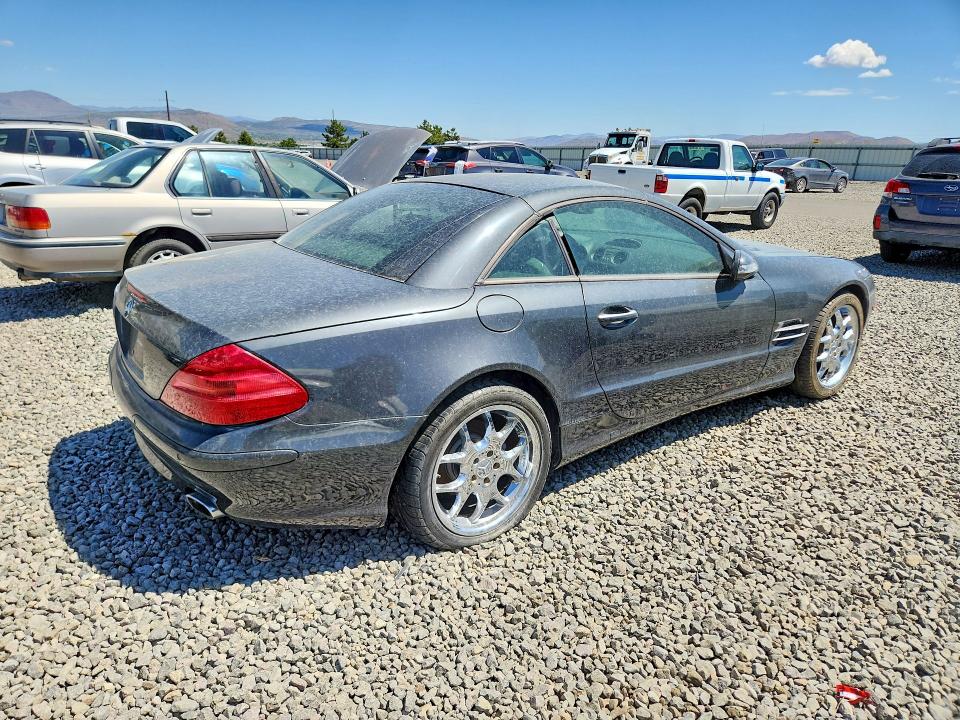 2003 Mercedes-benz Sl-klasse VIN WDBSK75F43F007462 COPART salvage auction — SIDE, Nv - Salvage Title, sold $1,150 on 2026-07-23 (photo 3)