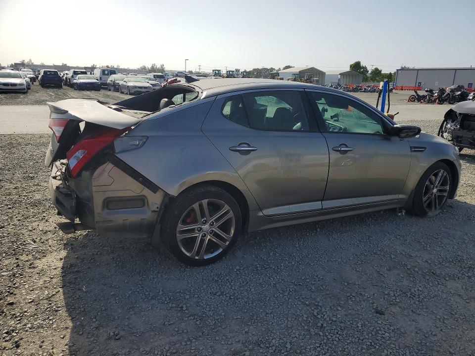 2013 Kia Optima VIN 5XXGR4A6XDG150250 COPART salvage auction — REAR END, Ca - Salvage Certificate, sold $650 on 2026-07-28 (photo 3)
