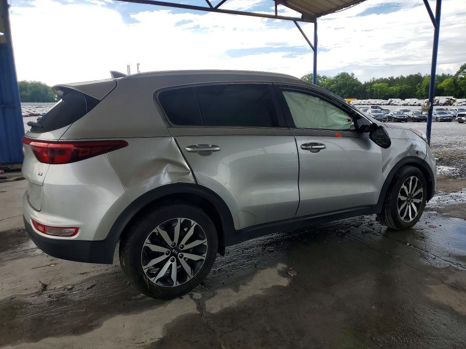 2019 Kia Sportage VIN KNDPN3AC6K7555717 COPART salvage auction — ROLLOVER, Ga - Cert Of Title-Salvage, sold $850 on 2026-07-30 (photo 3)