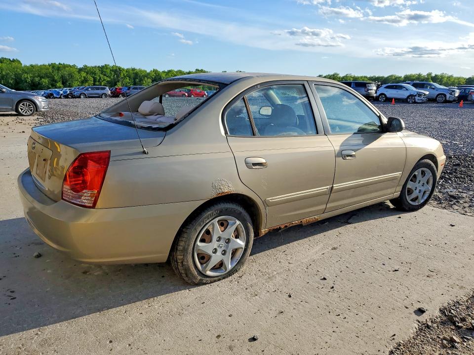 2006 Hyundai Elantra VIN KMHDN46D66U361704 COPART salvage auction — HAIL, Mo - Junking Certificate, sold $325 on 2026-07-14 (photo 3)